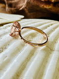 2.5ct Oval Cut Simulated Morganite Solitaire Engagement Ring 14k RoseGold Plated