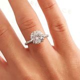 3Ct Round Cut Diamond Classic Proposal Solitaire Ring 14K White Gold Finish