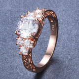 1.7ct Round Cut VVS1 Diamond Engagement Ring 14k RoseGold Finish Antique Vintage