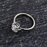 1Ct Oval Cut Diamond Minimalist Solitaire Engagement Ring 14K Rose Gold Finish