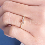 1ct Baguette Cut Simulated Morganite Round Accents Ring 14k Rose Gold Plated