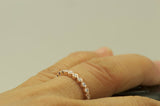 1Ct Round Cut Diamond Bezel Set Stackable Wedding Band 14K Rose Gold Finish