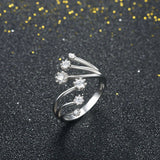 1ct Round Cut Diamond Engagement Ring 14k White Gold Finish Trendy Unique Design