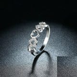 1.5ct Round Cut VVS1 Diamond Wedding Ring Band 14k White Gold Finish Love Design