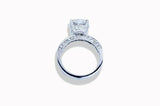 1.2ct Oval Cut Diamond Engagement Ring Milgrain Solitaire 14k White Gold Finish
