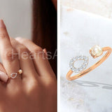 0.2ct Round Cut Moissanite Open Cuff Engagement Ring 14k Yellow Gold Plated