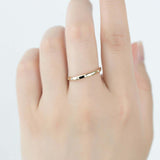 0.04ct Round Cut Diamond Wedding Band Ring Anniversary 14k Yellow Gold Finish