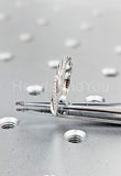 0.3ct Round Cut Moissanite Infinity Eternity Wedding Band 14k White Gold Plated
