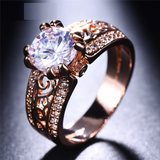 2ct Round Cut VVS1 Diamond Engagement Ring 14k Rose Gold Finish Vintage Filigree