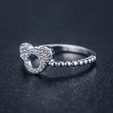 1.5ct Round Cut VVS1 Diamond Engagement Ring 14k White Gold Finish Mouse Cartoon