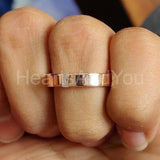 0.5ct Baguette Simulated Diamond Tension Set Men's Ring 14k White Gold Plated