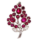 2ct Oval Round Cut Pink Ruby Flower Unique Pendant 14k WhiteGold Finish NO CHAIN