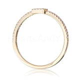 0.5ct Baguette Cut Simulated Diamond Halo Engagement Ring 14k Yellow Gold Plated