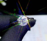 1ct Round Cut Diamond Engagement Ring Split Shank Solitaire 14k WhiteGold Finish