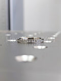 0.2ct Round Cut Moissanite Anniversary Women Wedding Band 14k White Gold Plated