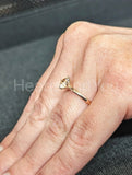 1ct Round Cut Simulated Peach Morganite Solitaire Ring 14k Yellow Gold Plated