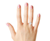 Hidden Halo Engagement Ring 1.5ct Marquise Cut Diamond 14k White Gold Finish