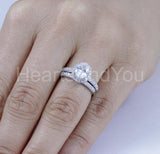 2.2ct Oval Simulated Diamond Halo Ring Half Eternity Band 14k White Gold Plated
