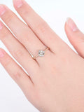Cluster Snowflake Engagement Ring 1.5ct Round Cut Diamond 14k Rose Gold Finish
