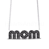 2ct Round Simulated Diamond Mom Gift Mothers Day Pendant 14k White Gold Plated
