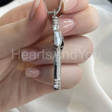 2ct Round Cut Moissanite Holy Cross Knot Pendant 14k White Gold Plated NO CHAIN