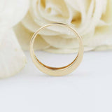 1ct Princess Cut Green Emerald Half Eternity Stackable Band 14k Yellow Gold Over