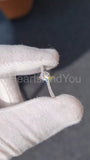 0.5ct Round Cut Moissanite Solitaire with Accents Ring 14k White Gold Plated