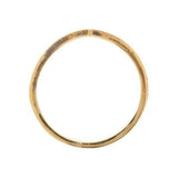 1ct Round Cut Diamond Wedding Band V Shape Half Eternity 14k Yellow Gold Finish