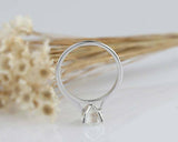 2ct Oval Cut VVS1 Diamond Engagement Ring 4 Prong Solitaire 14k WhiteGold Finish