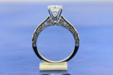 2.5ct Round Cut Diamond Engagement Ring Stylish Bridal Set 14k White Gold Finish