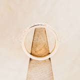 0.2ct Round Cut Moissanite Floral Design Women Wedding Band 14k Rose Gold Plated