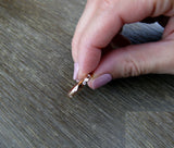 0.2ct Round Cut VVS1D Diamond Wedding Ring Band 14k Rose Gold Finish Anniversary