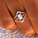 0.5ct Emerald Simulated Diamond Solitaire Accents Ring 14k Yellow Gold Plated