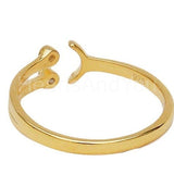 0.1ct Round Cut Moissanite Crescent Star Engagement Ring 14k Yellow Gold Plated
