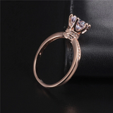 1.2ct Round Cut Diamond Engagement Ring 14k Rose Gold Finish Chokered Solitaire