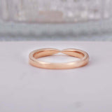 1ct Round Cut Diamond Wedding Band Half Eternity Channel Set 14k RoseGold Finish