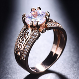 2ct Round Cut VVS1 Diamond Engagement Ring 14k Rose Gold Finish Vintage Filigree