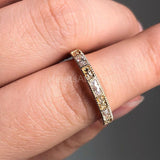 0.5ct Radiant Simulated Diamond Anniversary Wedding Band 14k Yellow Gold Plated
