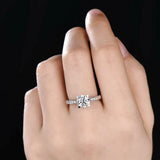 2.2ct Round Cut Diamond Bridal Set Ring Infinity Band 14k White Gold Finish