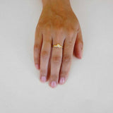 0.5ct Round Cut VVS1D Diamond Engagement Ring Solitaire 14k Yellow Gold Finish