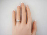 1.3ct Pear Diamond Engagement Ring Baguette Accents Trilogy 14k White Gold Over