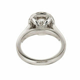 2.2ct Oval Cut Diamond Engagement Ring Black Diamond Halo 14k White Gold Finish