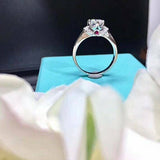 2.5ct Round Cut VVS1 Diamond Stylish Engagement Ring 14k White Gold Finish