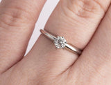 0.75ct Round Cut Diamond Engagement Ring Classic Solitaire 14k White Gold Finish
