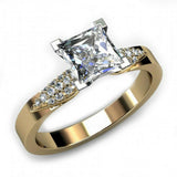 1.5ct Round Cut Green Peridot Engagement Ring Diamond Halo 14k Rose Gold Finish