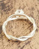0.5ct Engagement Ring Round Cut Diamond Solitaire Infinity 14k YellowGold Finish