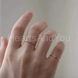 0.1ct Round Cut Moissanite Minimalist Women Wedding Band 14k Yellow Gold Plated