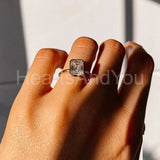 2.4ct Emerald Simulated Diamond Bezel Set Solitaire Ring 14k Yellow Gold Plated
