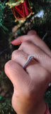0.2ct Round Cut Simulated Sapphire Anniversary Wedding Band 14k WhiteGold Plated