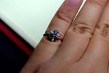 2.3ct Engagement Ring Oval Cut Multi-Stone Stylish Partywear 14k White Gold Over